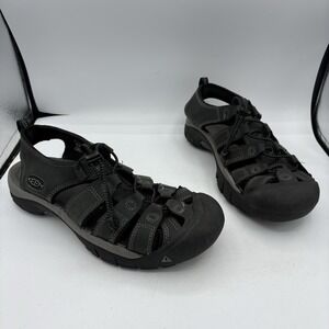 Keen Shoes Mens Size 12 Newport H2 Water Hiking Sandal Black Steel Gray Leather